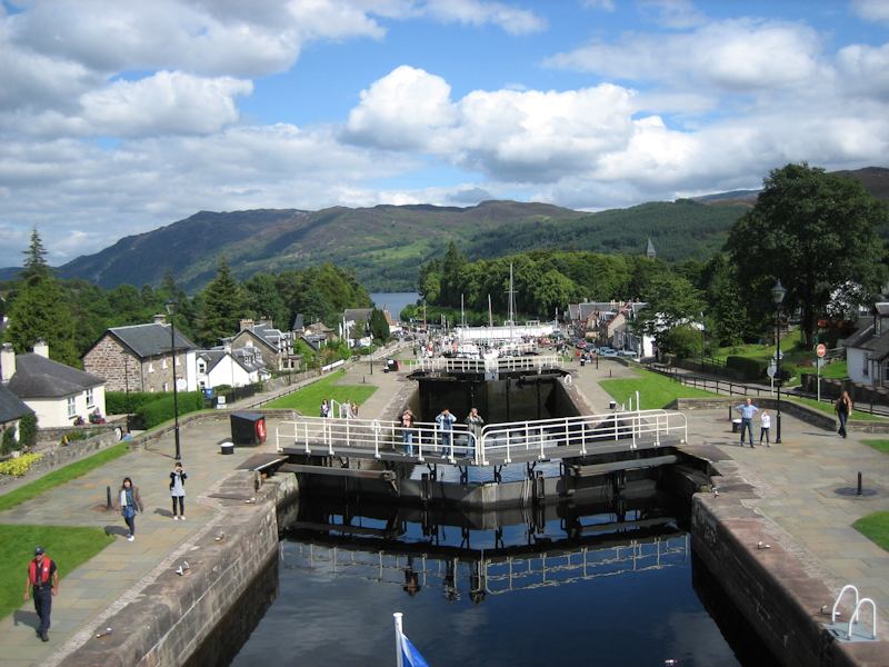 Canal locks at Fort Augustus