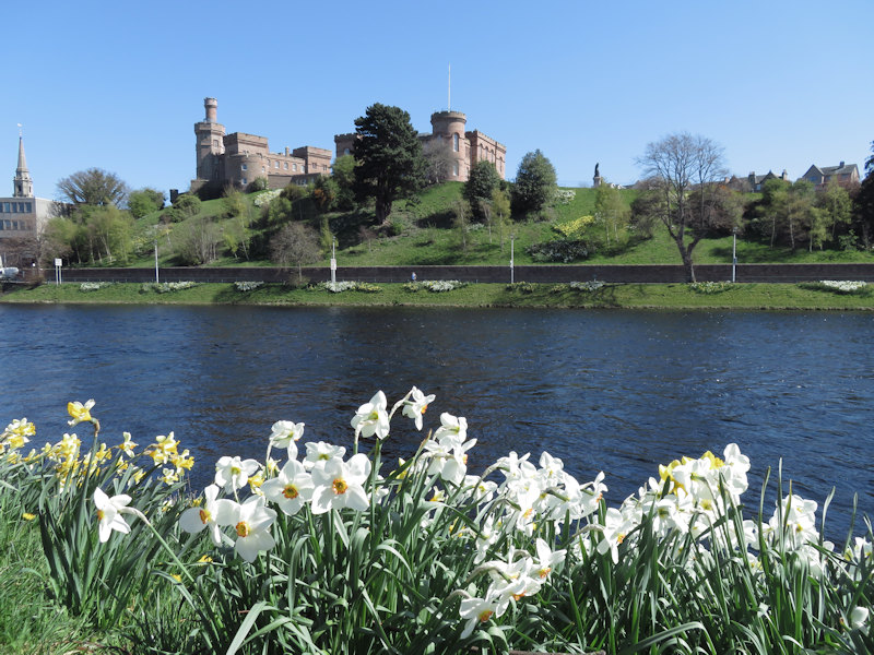 Inverness Castle in spring