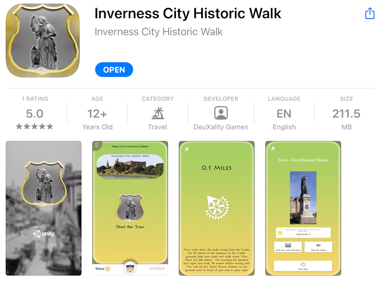 Inverness City Historic Walk app