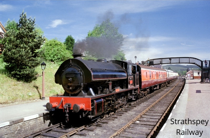 Strathspey Railway steam train at Aviemore